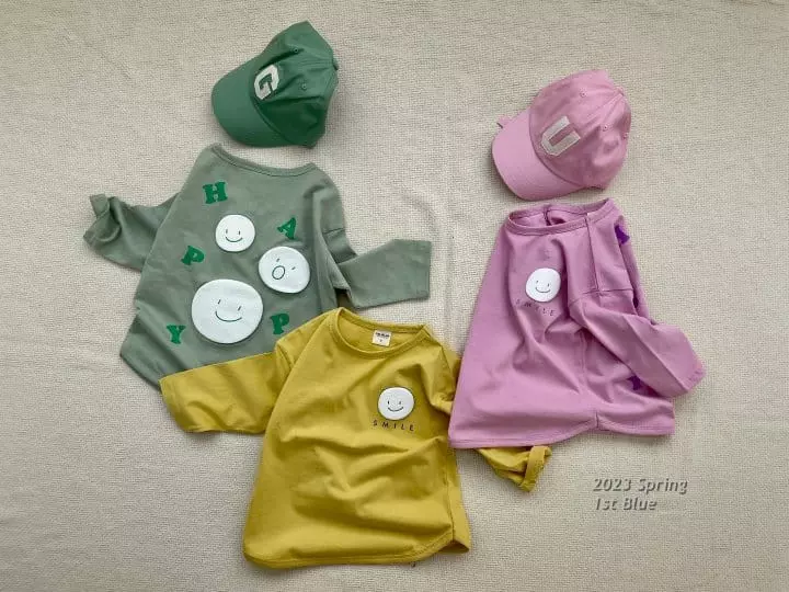 1st Blue - Korean Children Fashion - #Kfashion4kids - Blending Happy Tee - 7