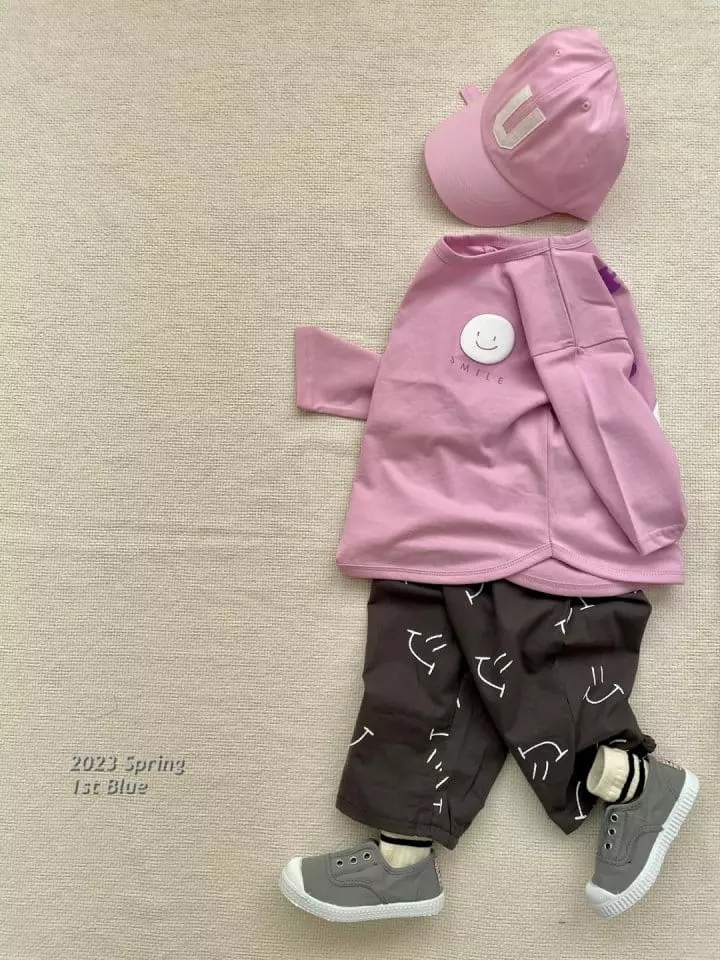 1st Blue - Korean Children Fashion - #discoveringself - Blending Happy Tee - 2