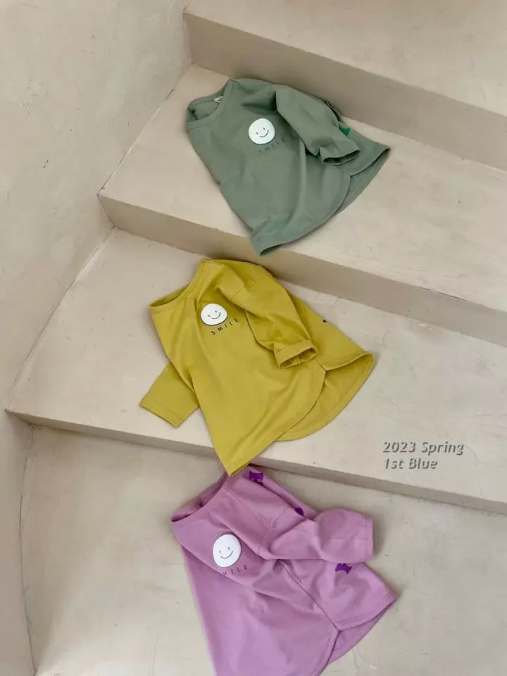 1st Blue - Korean Children Fashion - #kidsstore - Blending Happy Tee - 5
