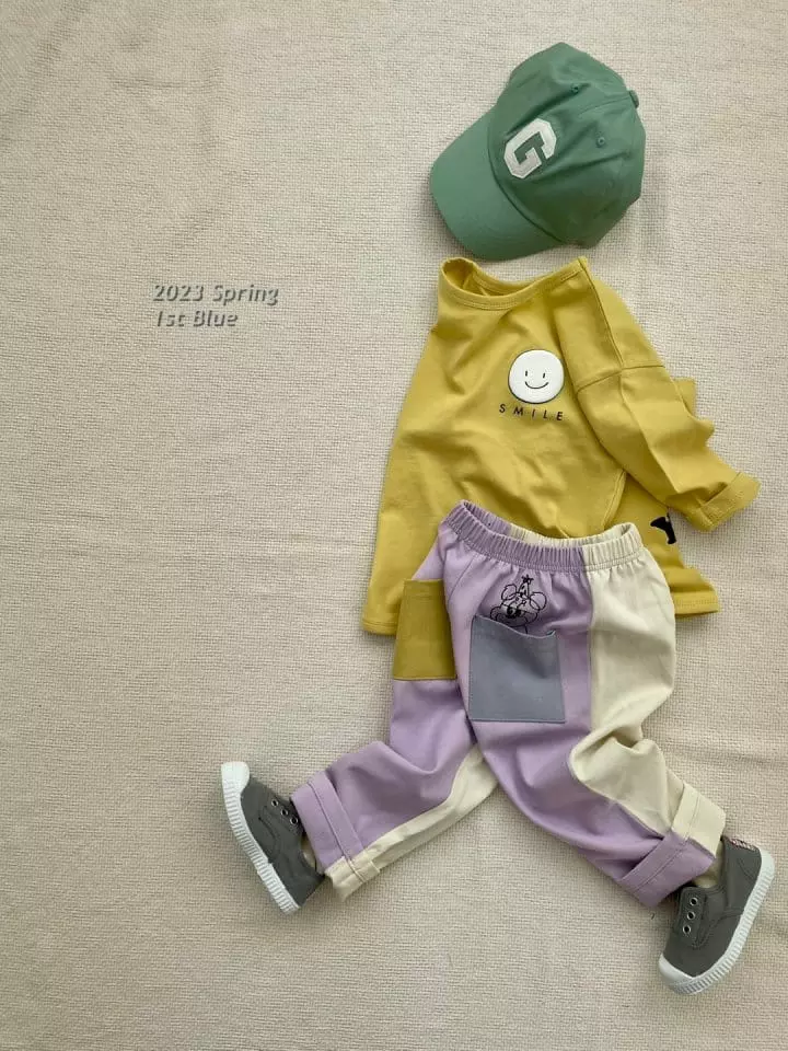 1st Blue - Korean Children Fashion - #magicofchildhood - Blending Happy Tee - 9