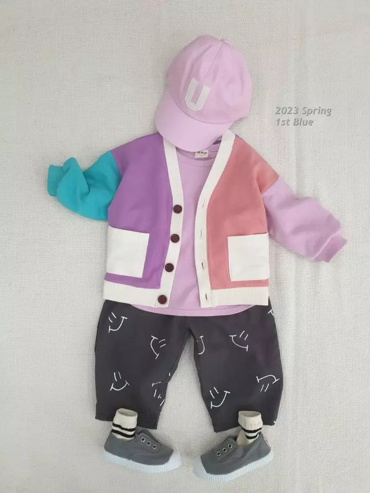 1st Blue - Korean Children Fashion - #minifashionista - Color Cardigan - 3