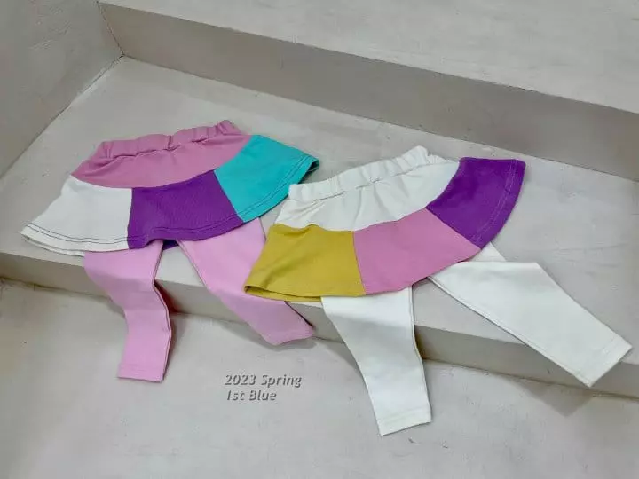 1st Blue - Korean Children Fashion - #minifashionista - Tutu Skirt Leggings