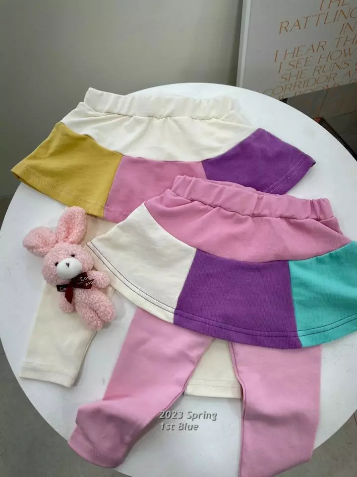 1st Blue - Korean Children Fashion - #todddlerfashion - Tutu Skirt Leggings - 4