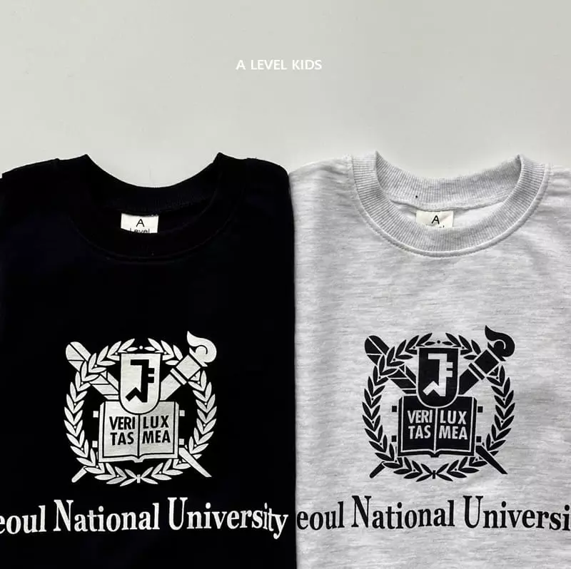 A Level - Korean Children Fashion - #Kfashion4kids - Seoul Unovesrsity Top Bottom Set - 9