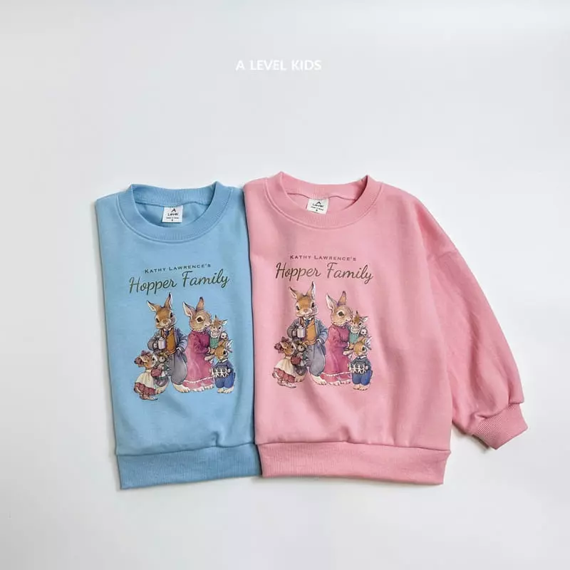 A Level - Korean Children Fashion - #childofig - Rabbit Family Sweatshirt - 8