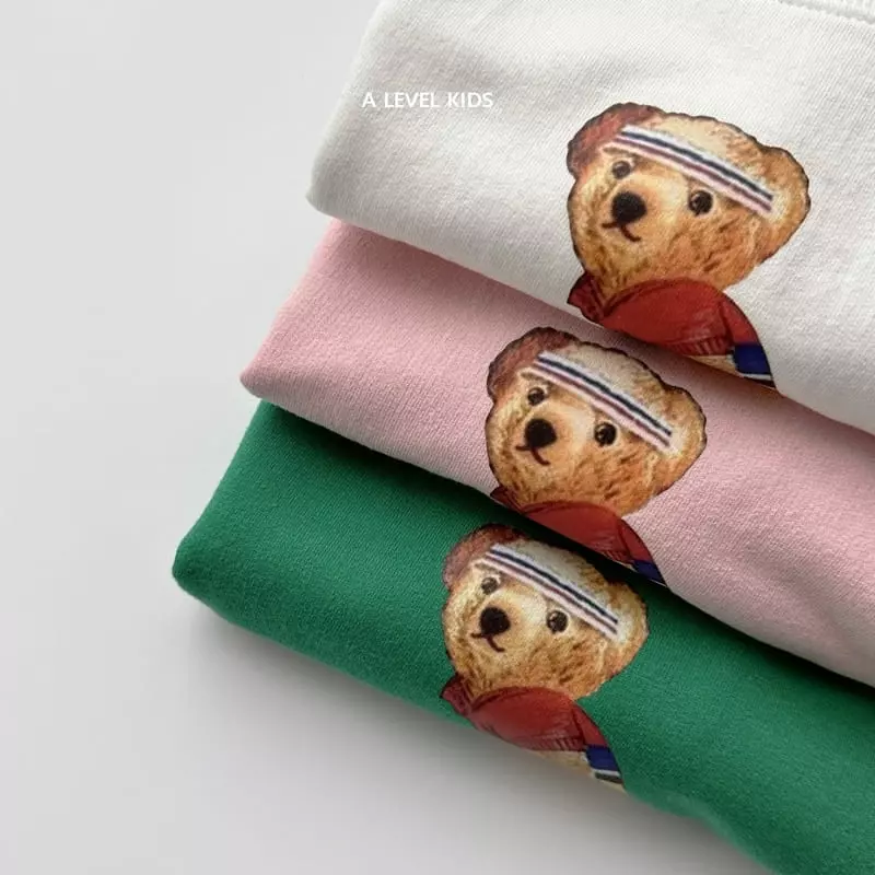 A Level - Korean Children Fashion - #minifashionista - Tennis Bear Sweatshirt - 5