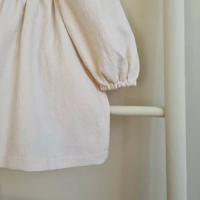 Aida - Korean Baby Fashion - #babyboutique - Motive Cream One-piece - 4