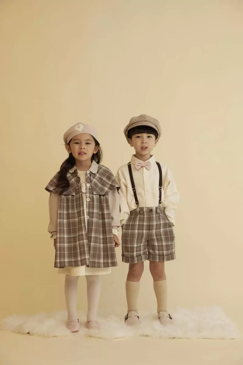 Aida - Korean Baby Fashion - #babyboutiqueclothing - Dandy Check Coat - 8