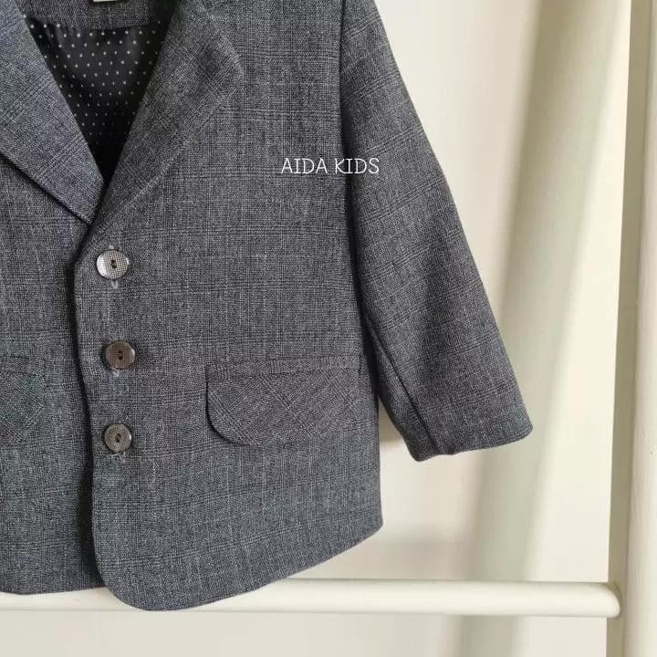 Aida - Korean Baby Fashion - #babyclothing - Glen Jacket - 4