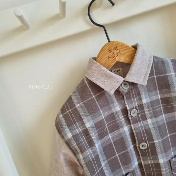 Aida - Korean Baby Fashion - #babyoutfit - New Dandy Check Jacket - 3