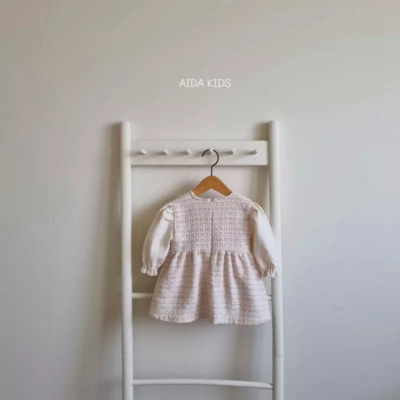 Aida - Korean Baby Fashion - #babywear - Su Collar Twid One-piece - 6