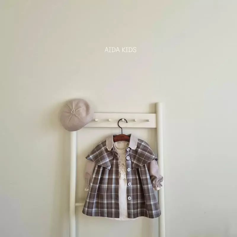 Aida - Korean Baby Fashion - #babywear - Dandy Check Coat - 4