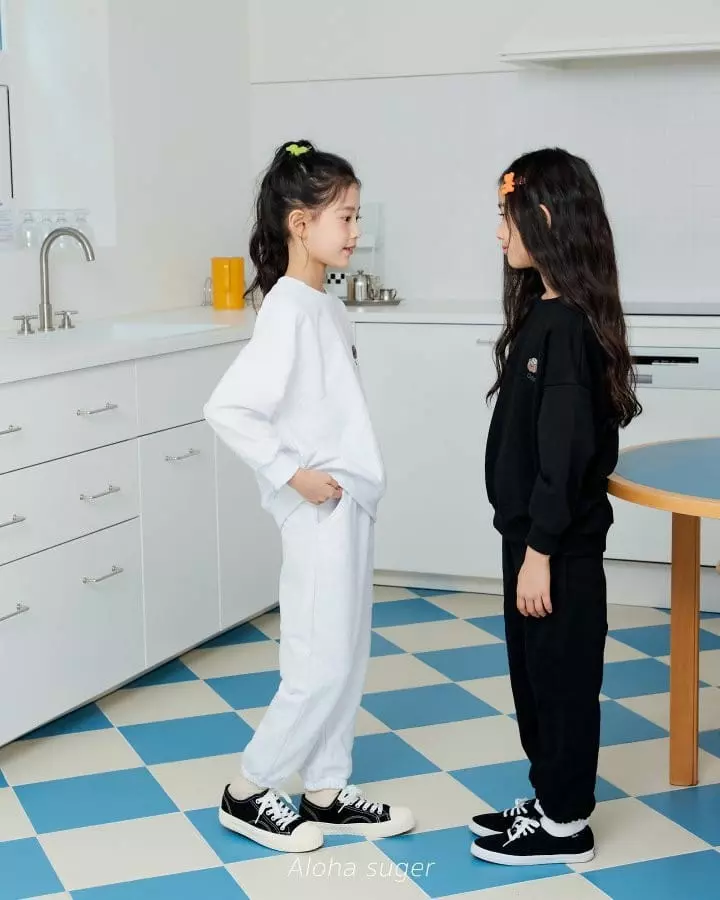 Aloha Suger - Korean Children Fashion - #Kfashion4kids - Bear Top Bottom Set - 12