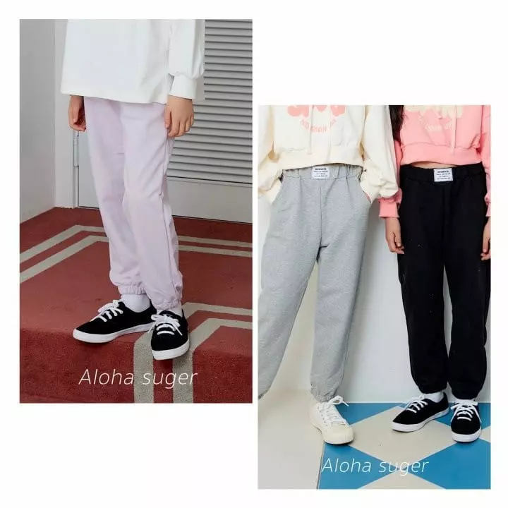 Aloha Suger - Korean Children Fashion - #childofig - Label Pants - 8