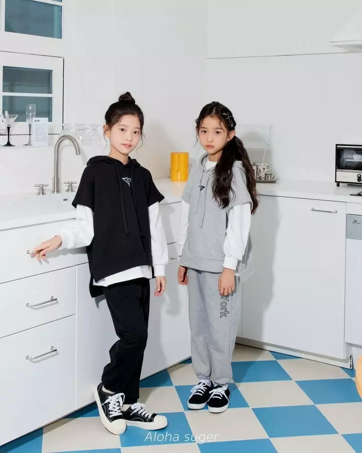 Aloha Suger - Korean Children Fashion - #childofig - 3 Pic Top Bottom Set - 4