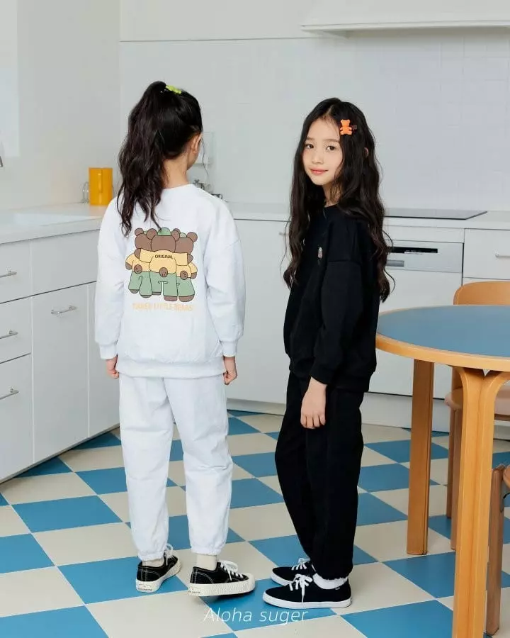 Aloha Suger - Korean Children Fashion - #discoveringself - Bear Top Bottom Set - 7