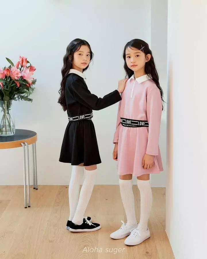 Aloha Suger - Korean Children Fashion - #fashionkids - Banding Skirt Set