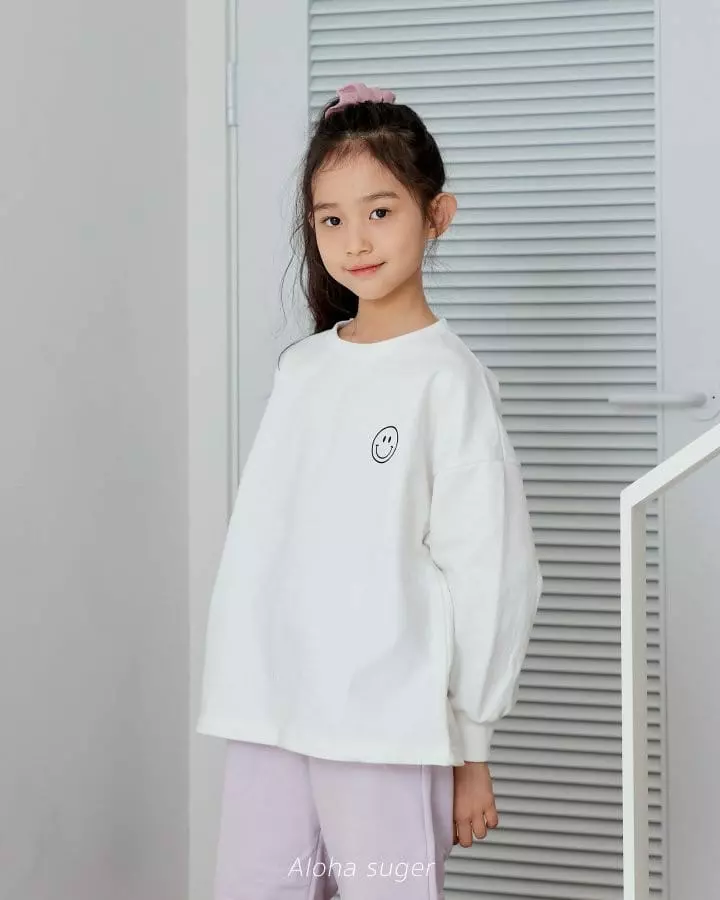 Aloha Suger - Korean Children Fashion - #toddlerclothing - Smile Tee