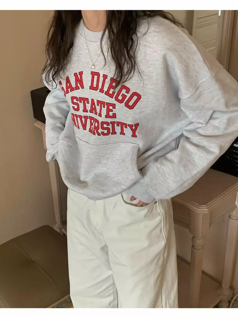 And Floyd - Korean Women Fashion - #restrostyle - Sandy Pocket Sweatshirt - 12