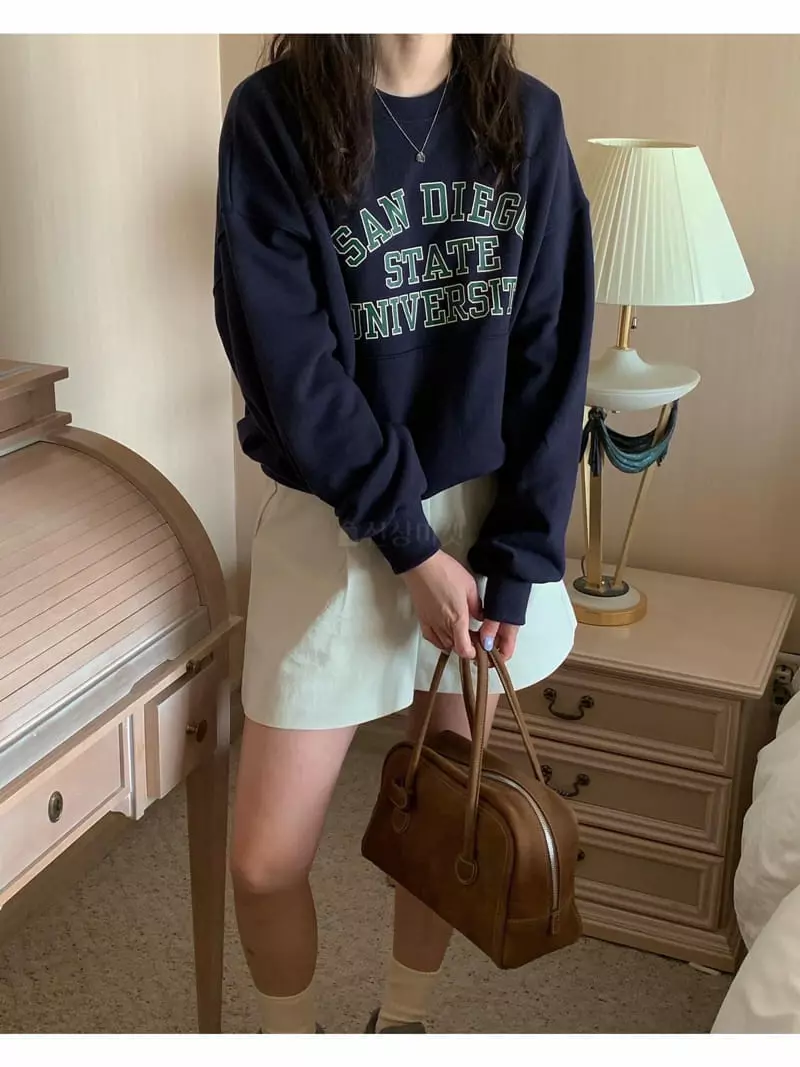 And Floyd - Korean Women Fashion - #vintageinspired - Sandy Pocket Sweatshirt - 9