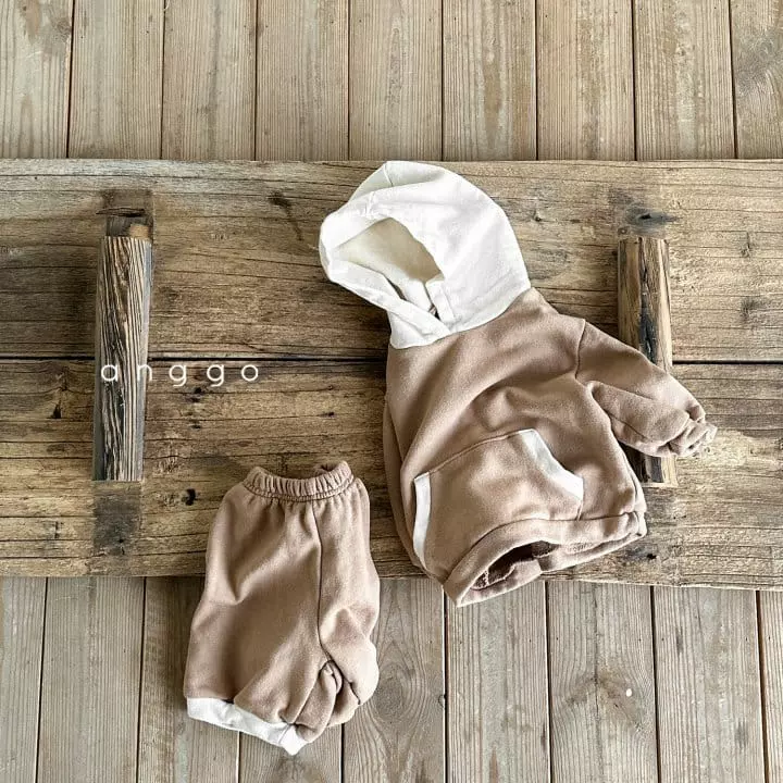 Anggo - Korean Baby Fashion - #onlinebabyshop - Caramel Top Bottom Set - 4