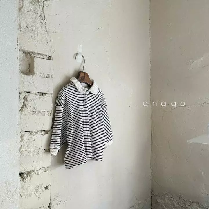 Anggo - Korean Baby Fashion - #babyboutique - Kitkat Collar Tee - 7