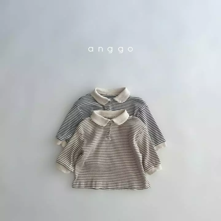 Anggo - Korean Baby Fashion - #babyboutiqueclothing - Kitkat Collar Tee - 8