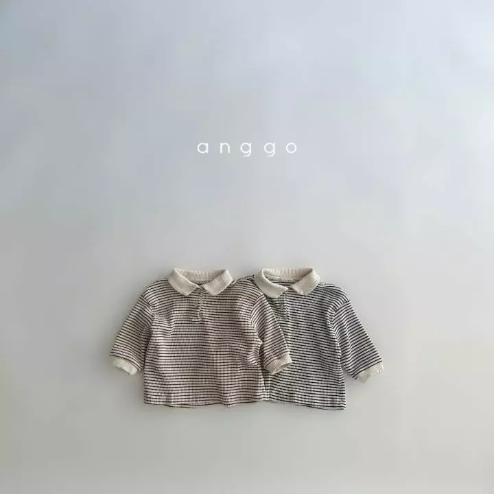 Anggo - Korean Baby Fashion - #babyclothing - Kitkat Collar Tee - 9