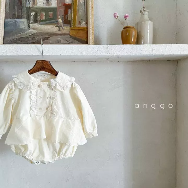 Anggo - Korean Baby Fashion - #babyfever - Cream Cheese Bodysuit