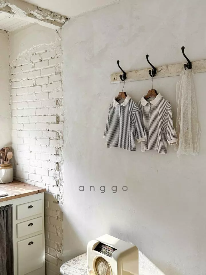 Anggo - Korean Baby Fashion - #babyfever - Cat Collar Tee - 6