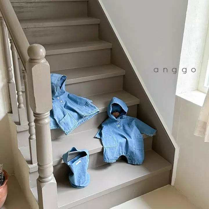 Anggo - Korean Baby Fashion - #babygirlfashion - Checks Choco Anorak - 6