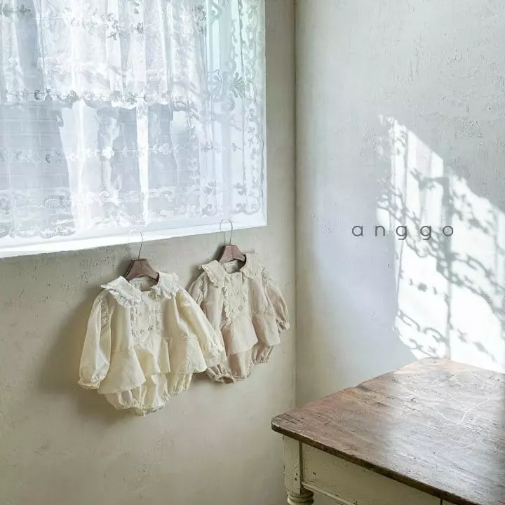 Anggo - Korean Baby Fashion - #babyoutfit - Cream Cheese Bodysuit - 6
