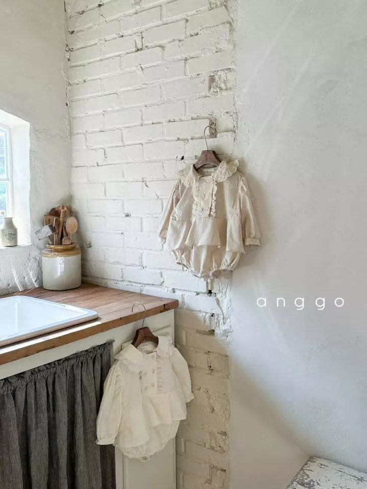 Anggo - Korean Baby Fashion - #babyoutfit - Cream Cheese Bodysuit - 7