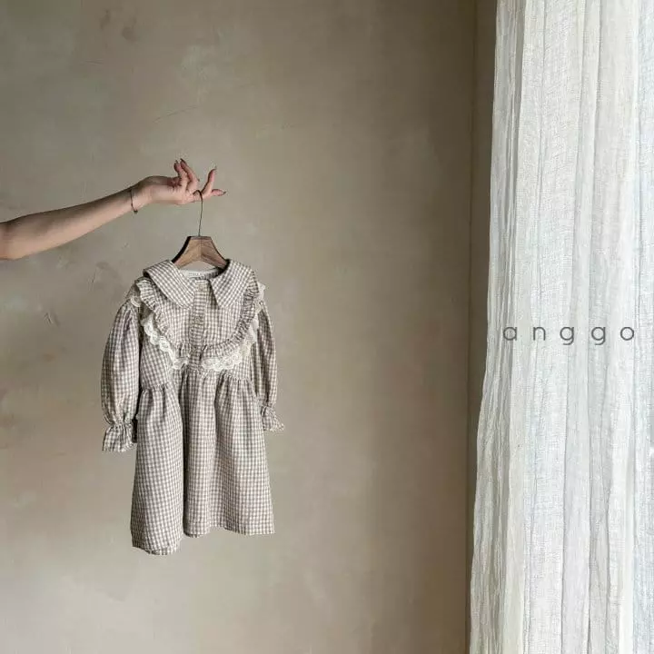 Anggo - Korean Children Fashion - #littlefashionista - Cookie One-piece Check - 2