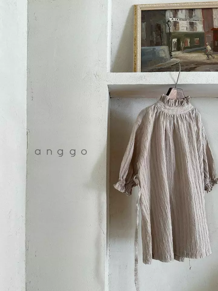 Anggo - Korean Children Fashion - #magicofchildhood - Herb One-piece Beige - 7