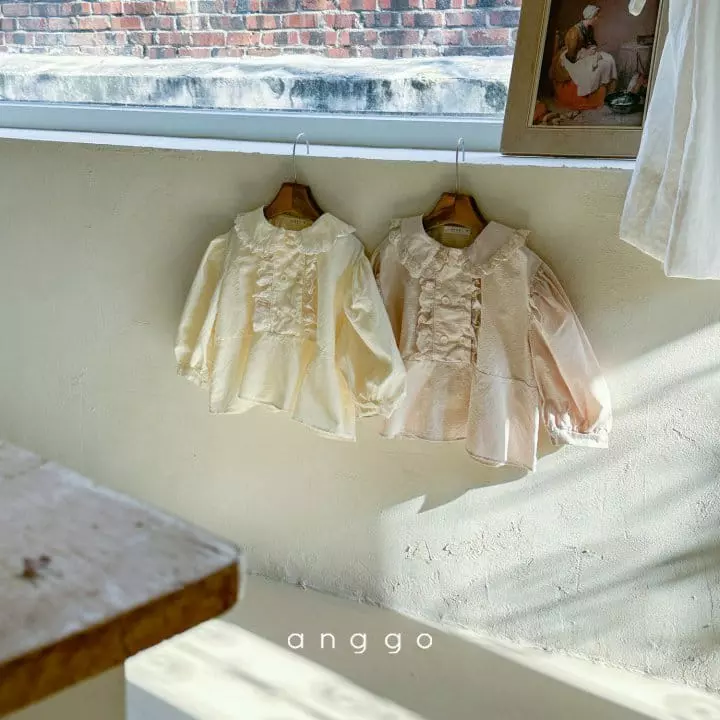 Anggo - Korean Children Fashion - #todddlerfashion - Cream Cheese Blouse - 7