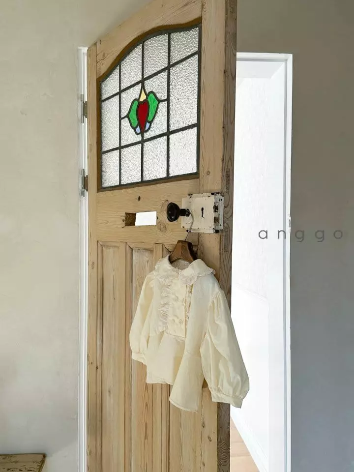 Anggo - Korean Children Fashion - #toddlerclothing - Cream Cheese Blouse - 8