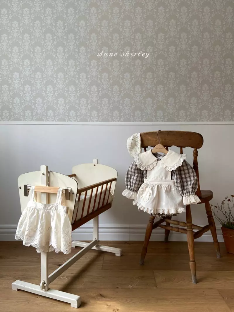 Anne Shirley - Korean Baby Fashion - #babyboutique - Check Big Collar Bodysuit - 5