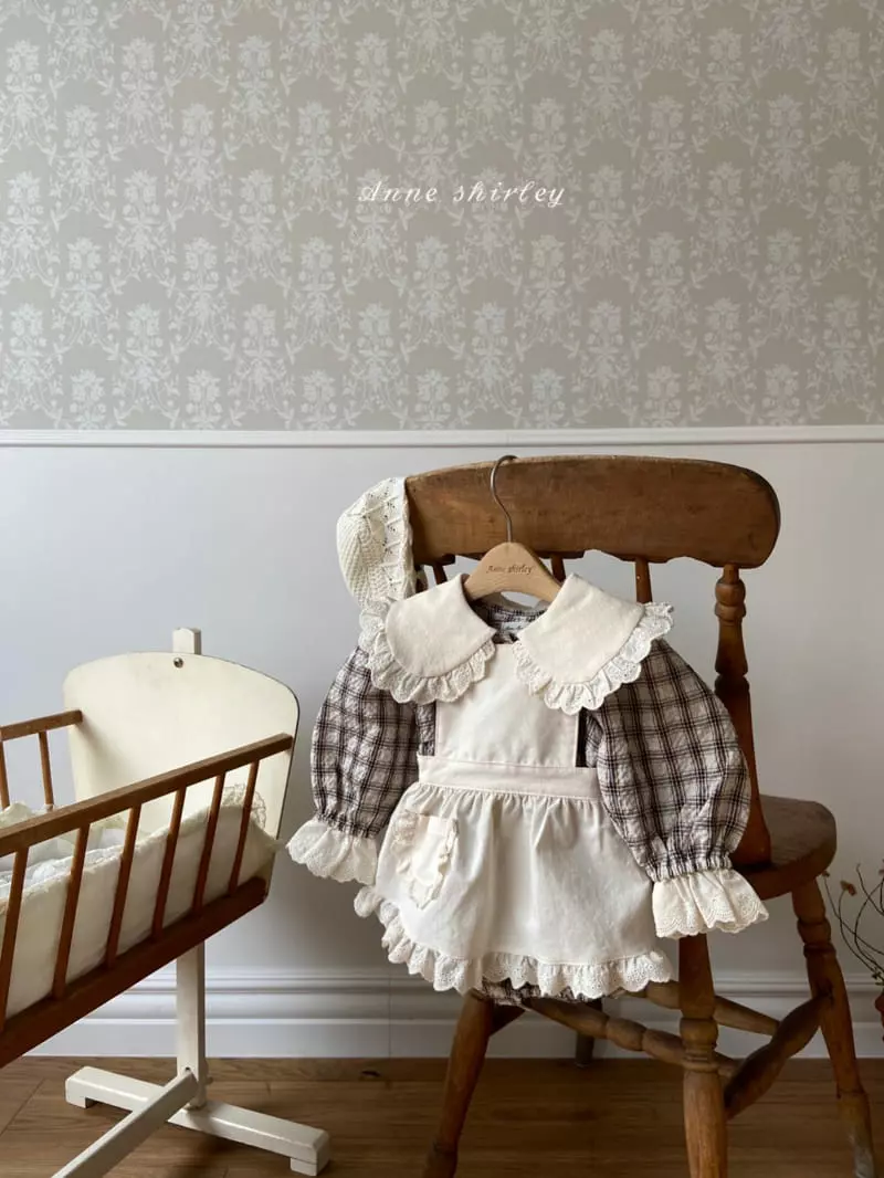 Anne Shirley - Korean Baby Fashion - #babyboutiqueclothing - Check Big Collar Bodysuit - 6