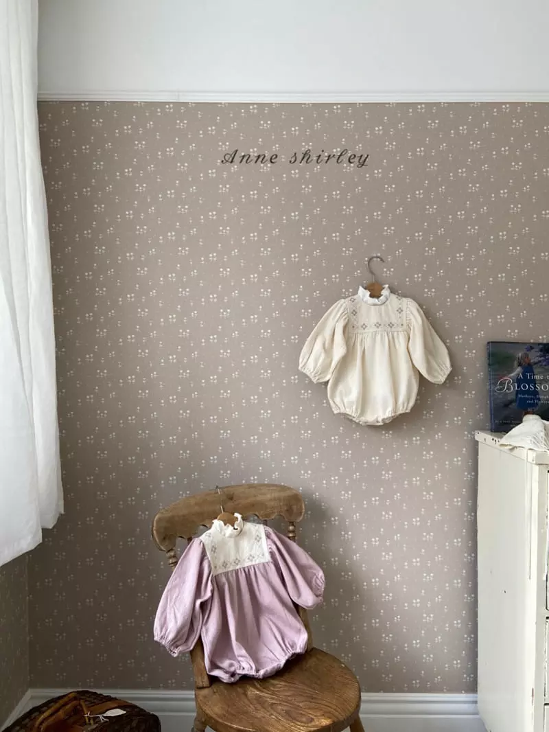 Anne Shirley - Korean Baby Fashion - #babyclothing - Lelly Embrodiery Bodysuit - 5