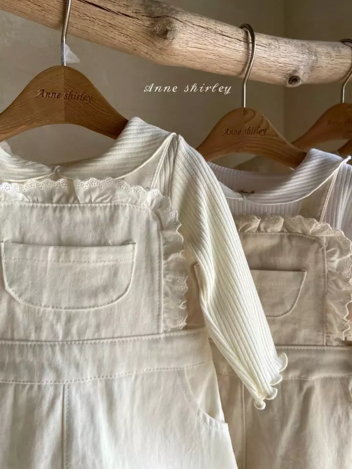 Anne Shirley - Korean Baby Fashion - #babyfever - Girl Rib Collar Tee - 8