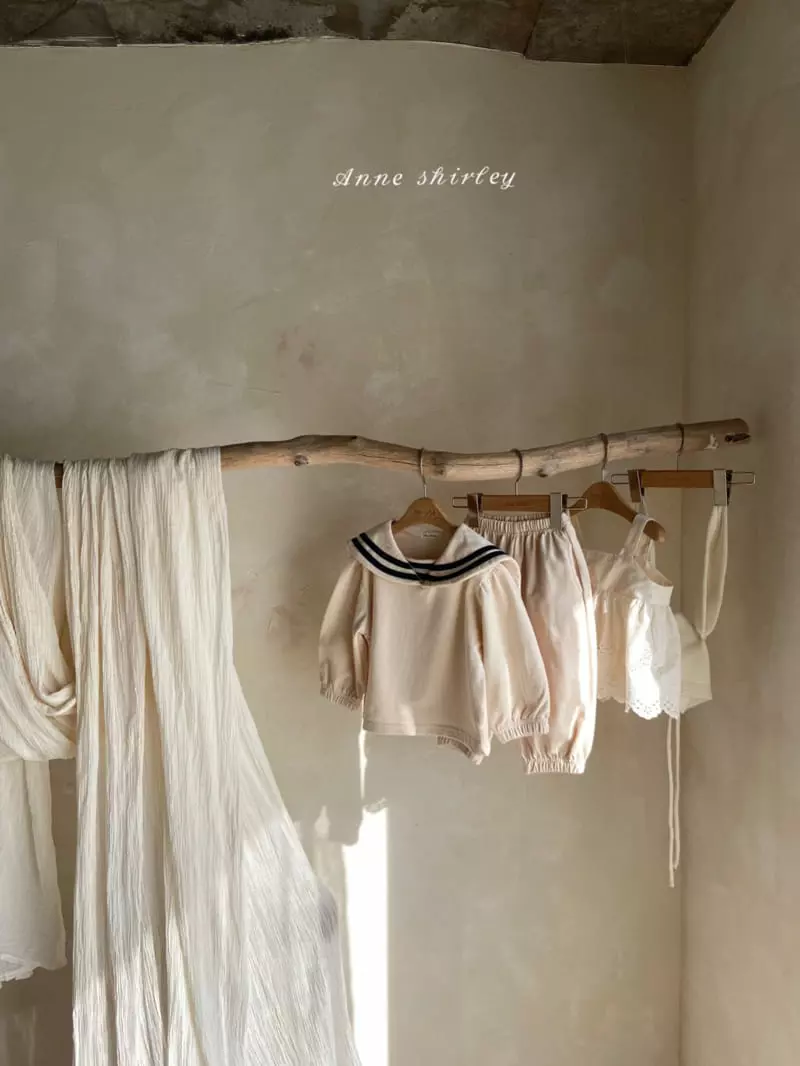 Anne Shirley - Korean Baby Fashion - #babyoninstagram - Zinsim Sailor Top Bottom Set - 2