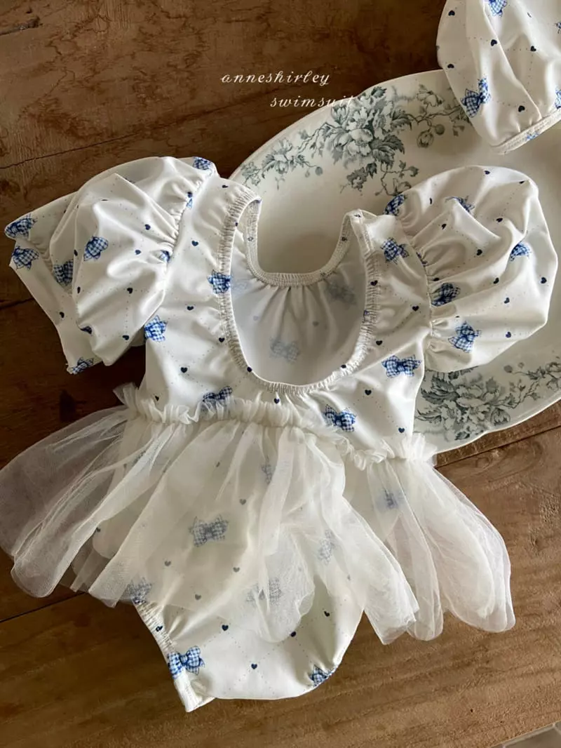 Anne Shirley - Korean Baby Fashion - #babyootd - Tutu Ribbon Swimwear with Hat - 7