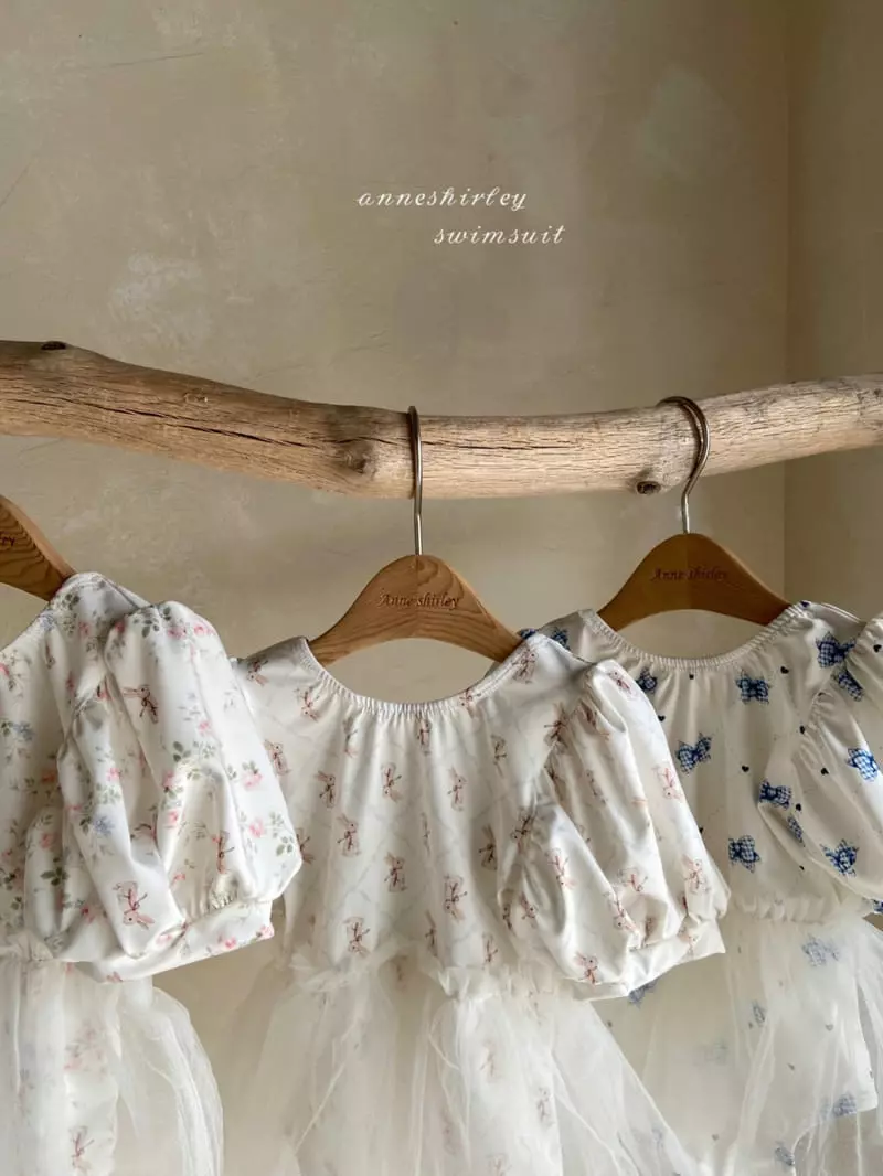 Anne Shirley - Korean Baby Fashion - #babyoutfit - Tutu Ribbon Swimwear with Hat - 9