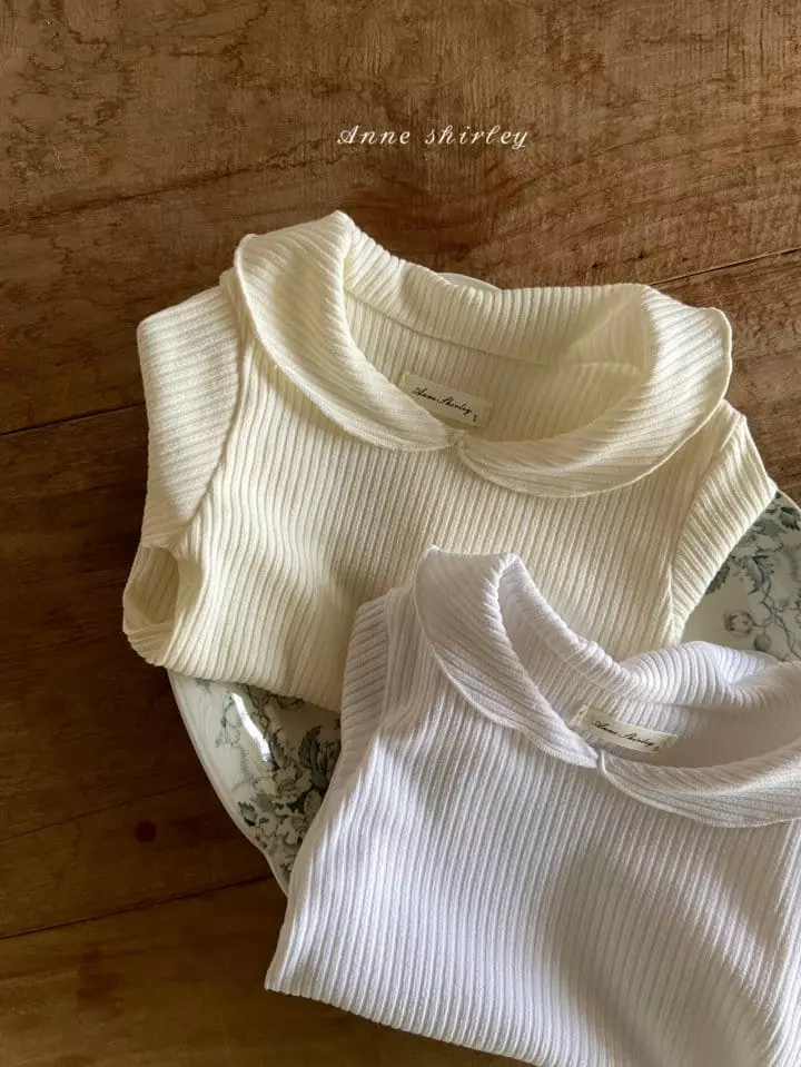 Anne Shirley - Korean Baby Fashion - #smilingbaby - Girl Rib Collar Tee - 3