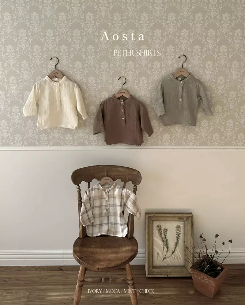 Aosta - Korean Baby Fashion - #babyootd - Peter Shirt