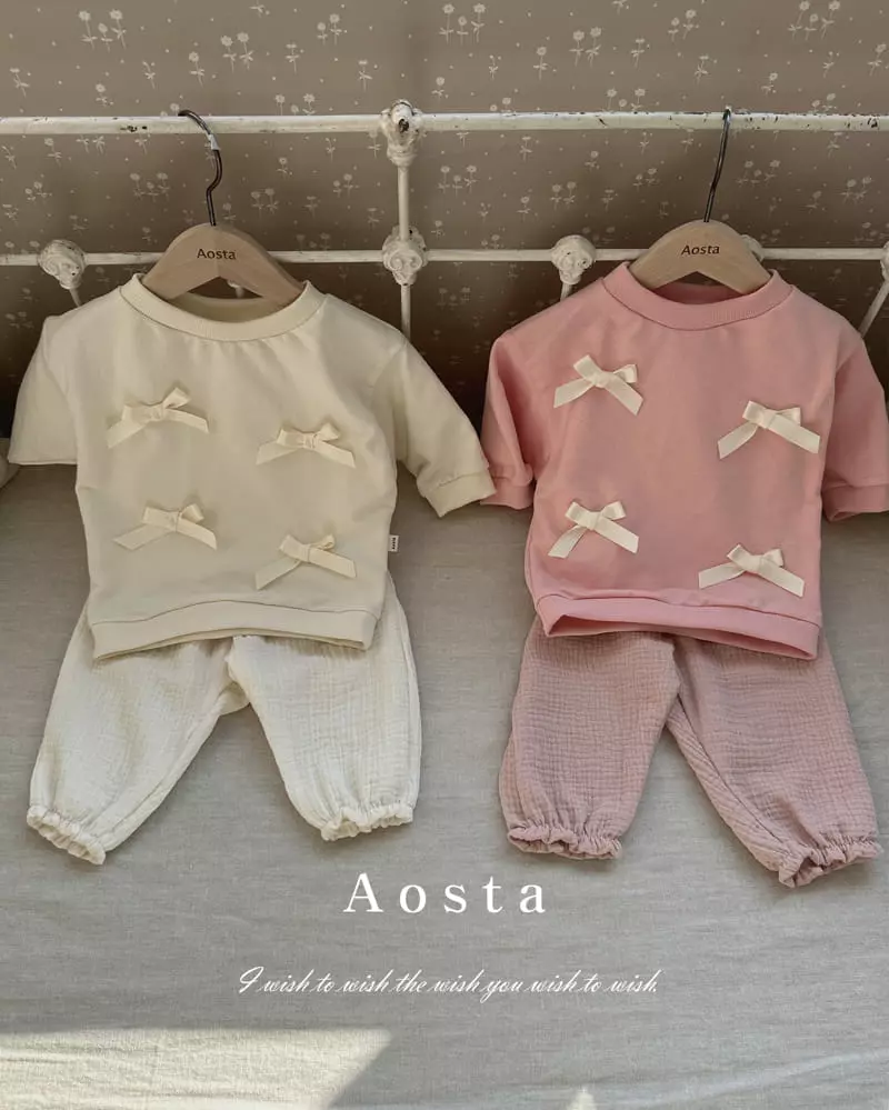 Aosta - Korean Children Fashion - #Kfashion4kids - Ribbon Sweatshiurt - 7