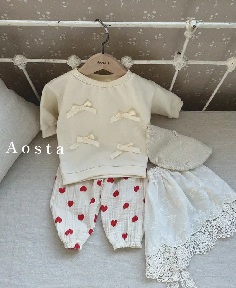Aosta - Korean Children Fashion - #childofig - Ribbon Sweatshiurt - 12