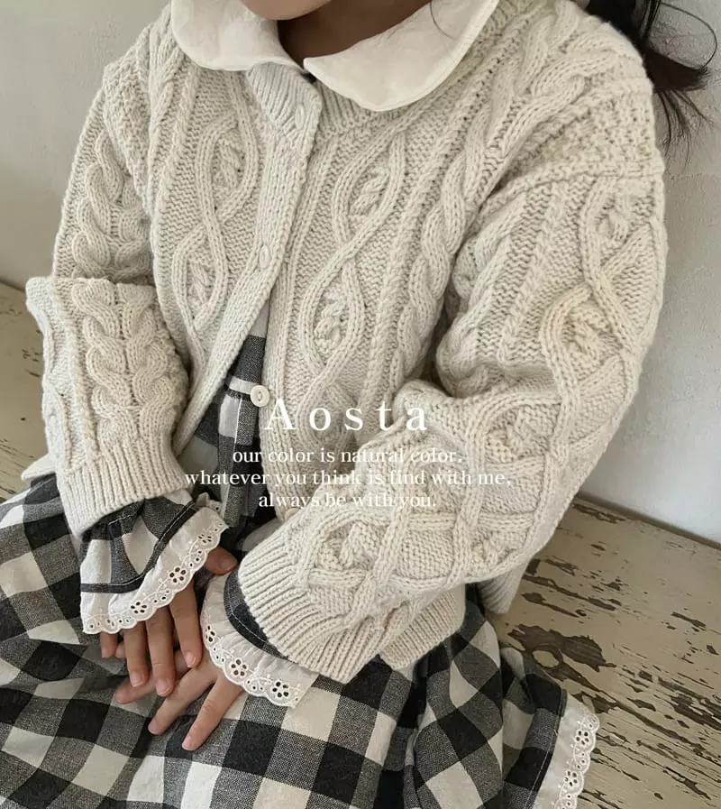 Aosta - Korean Children Fashion - #childofig - Twid Knit Cardigan - 12
