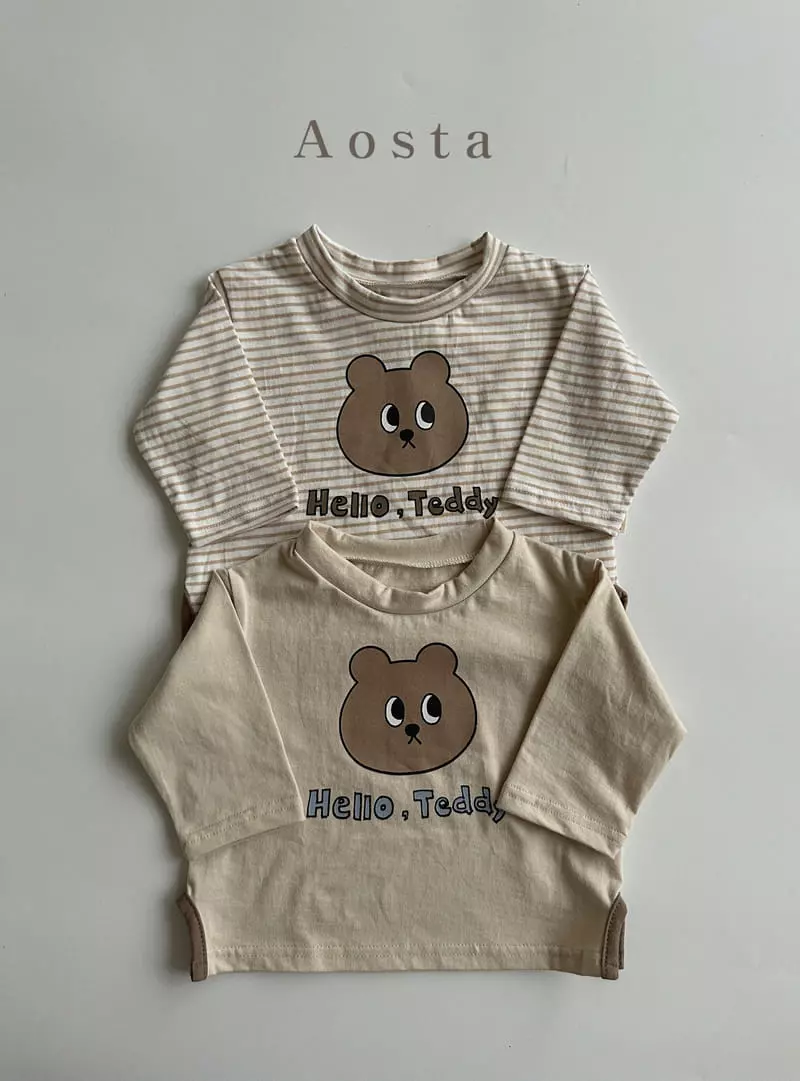 Aosta - Korean Children Fashion - #childrensboutique - Bear Bear Toto Tee - 3
